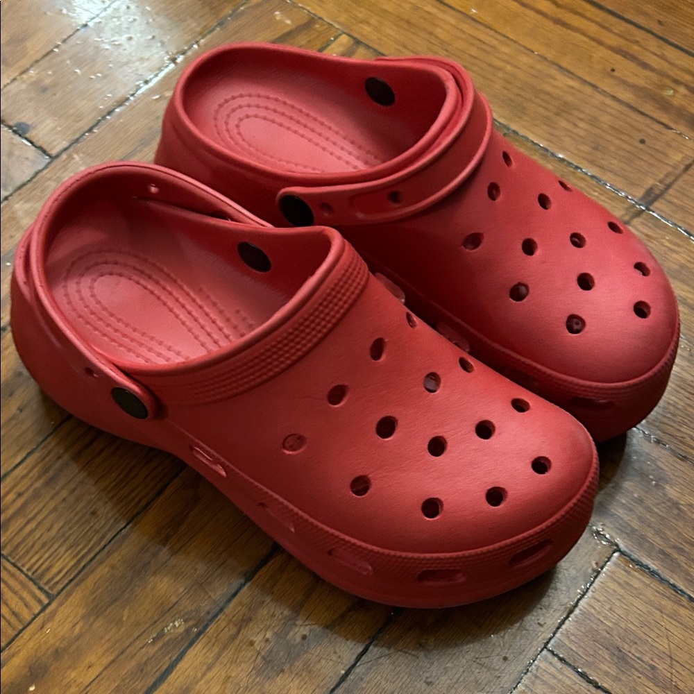 Kids Red Clogs